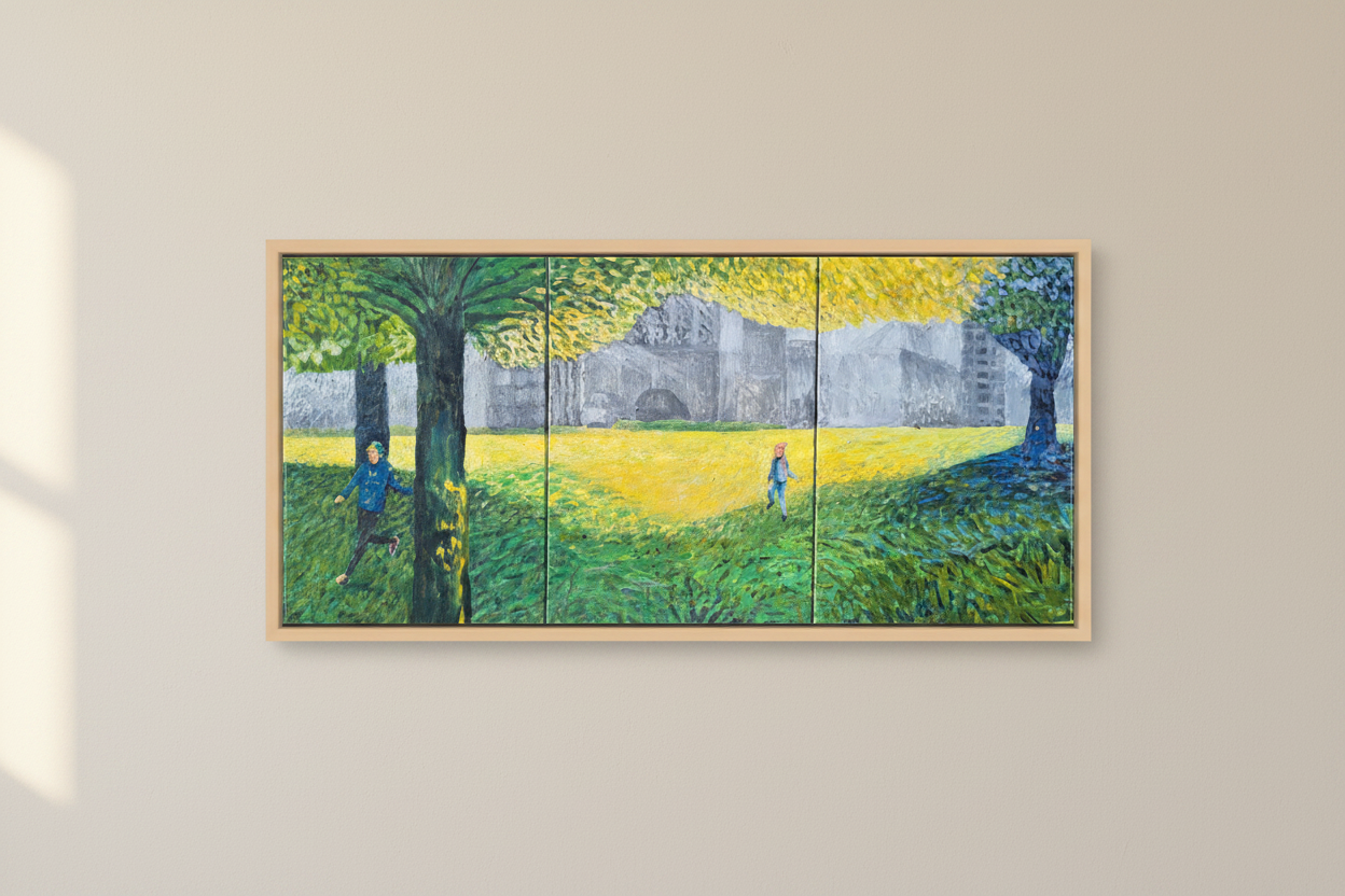 NEW IN – Triptih Park canvas print