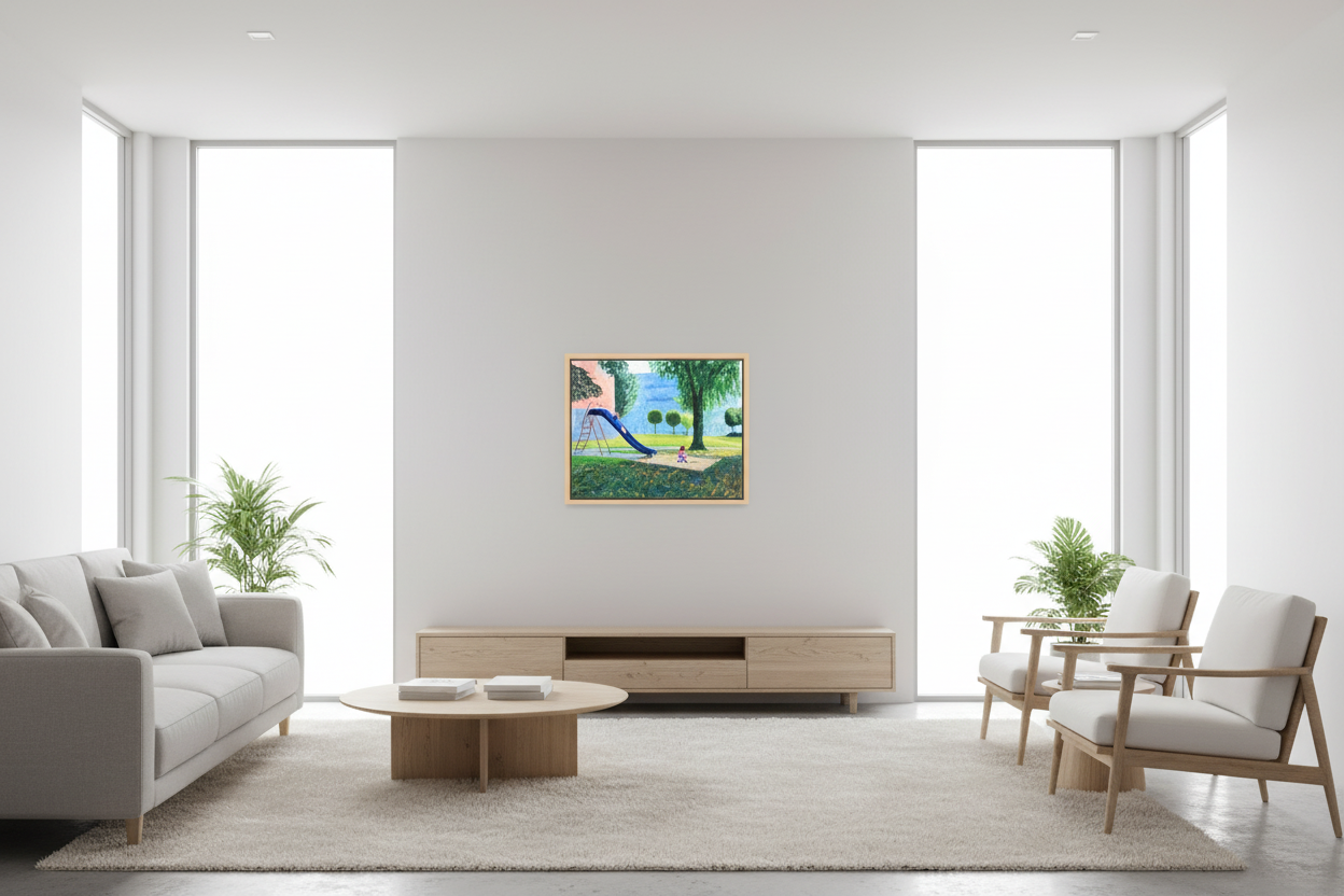 50.2 x 40 cm, MATTE CANVAS ON STRECHER FRAME ,BASEL 15mm,MAPLE NATURAL park