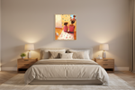 70 x 84 cm, MATTE CANVAS ON STRECHER FRAME ,BASEL 15mm,MAPLE NATURAL BED TIME
