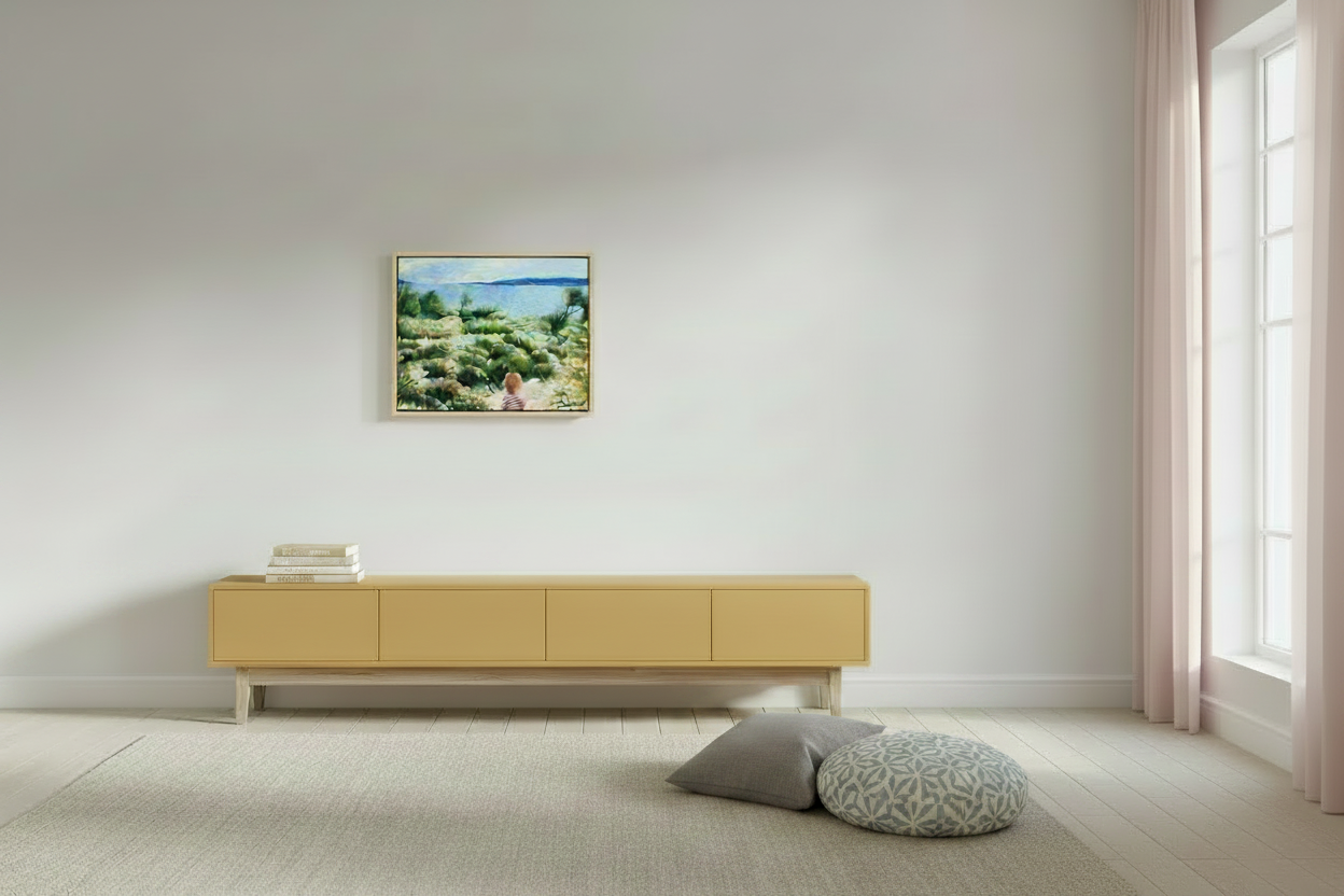 62.4 x 50 cm, MATTE CANVAS ON STRECHER FRAME ,BASEL 15mm,MAPLE NATURAL summer
