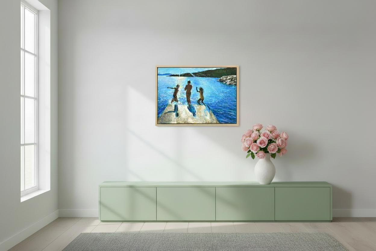 71.4 x 50 cm, MATTE CANVAS ON STRECHER FRAME ,BASEL 15mm,MAPLE NATURAL jump