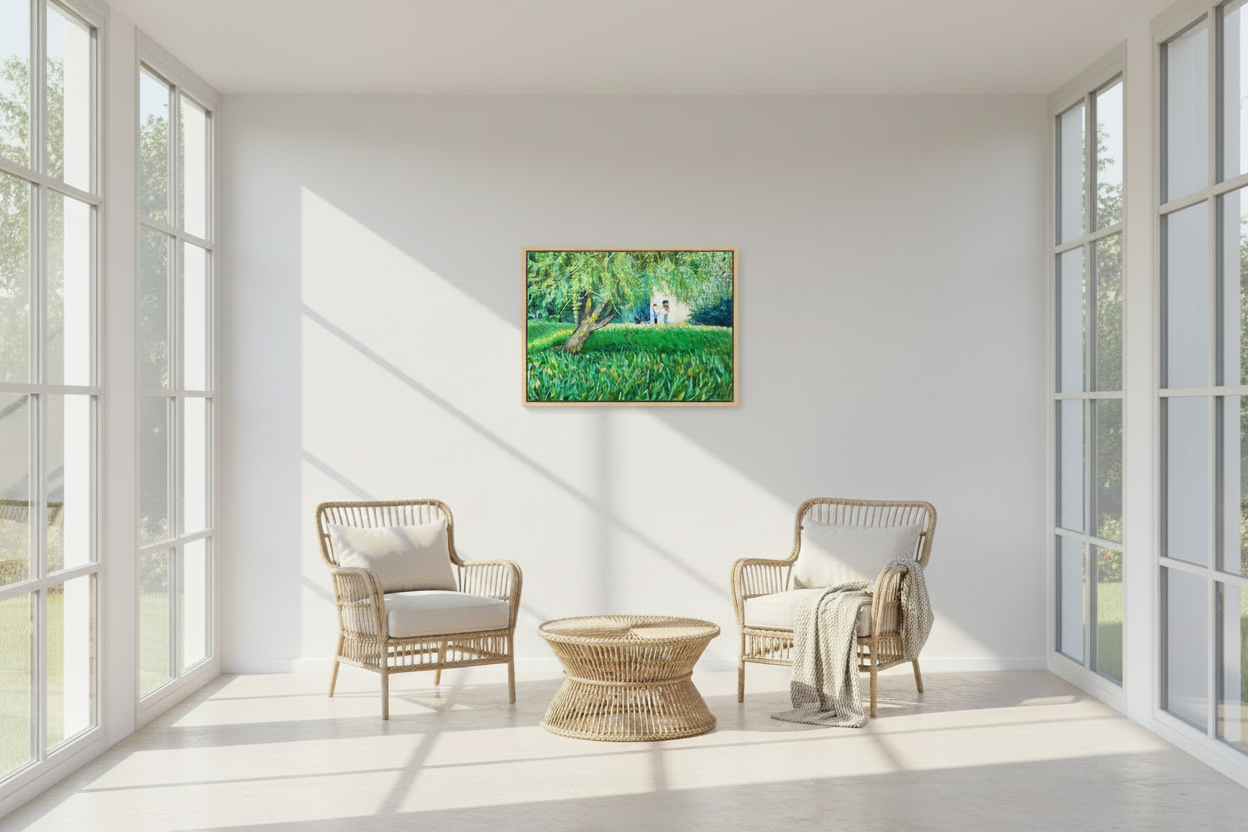 70.1 x 50 cm, MATTE CANVAS ON STRECHER FRAME ,BASEL 15mm,MAPLE NATURAL mali razgovori
